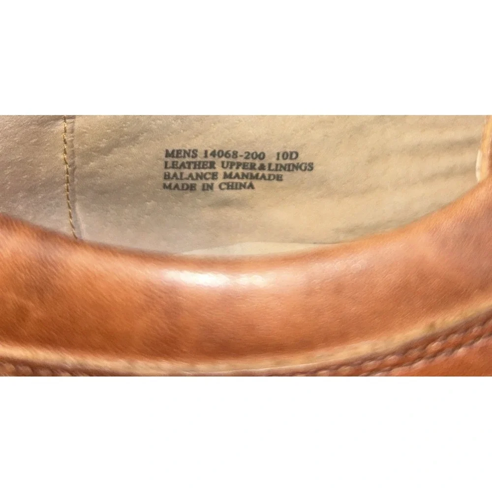 Florsheim‎ Men's Shoes Brown Leather Comfortech Bike Toe Lace Up Size 10D